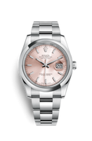 Rolex Datejust 36 Stainless Steel Domed / Jubilee / Silver Floral (116200-0079)