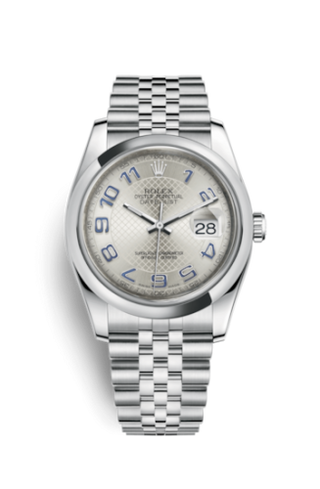 Rolex - 116200-0088  Datejust 36 Stainless Steel Domed / Jubilee / Silver Arabic