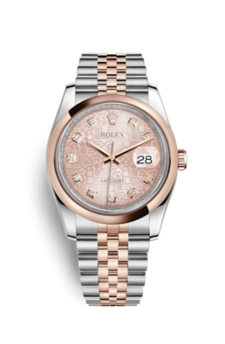 Rolex - 116201-0062  Datejust 36 Rolesor Everose Domed / Oyster / Pink Computer