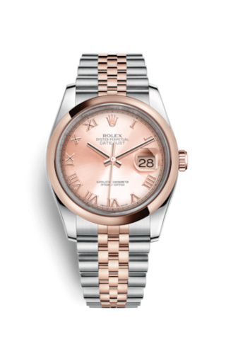 Rolex - 116201-0070  Datejust 36 Rolesor Everose Domed / Jubilee / Pink Roman