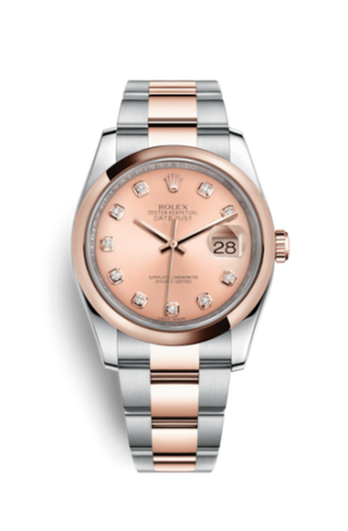 Rolex - 116201-0081  Datejust 36 Rolesor Everose Domed / Oyster / Pink Diamond