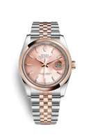 Rolex Datejust 36 Rolesor Everose Fluted / Oyster / Black Computer (116201-0097)