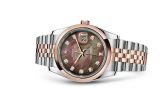 Rolex - 116201-0098  Datejust 36 Rolesor Everose Domed / Jubilee / Black  MOP