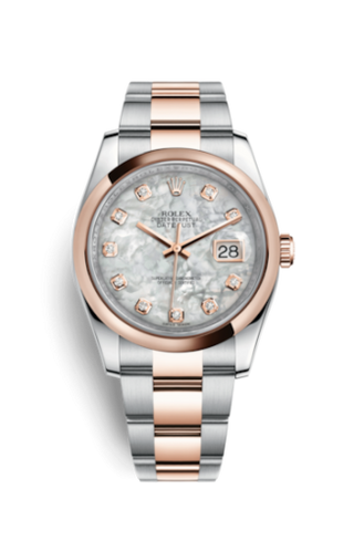 Rolex - 116201-0102  Datejust 36 Rolesor Everose Domed / Oyster / MOP