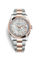 Rolex Datejust 36 Rolesor Everose Domed / Jubilee / Black Computer (116201-0102)