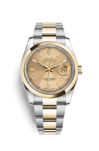 Rolex - 116203-0125  Datejust 36 Rolesor Yellow Domed / Oyster / Champagne