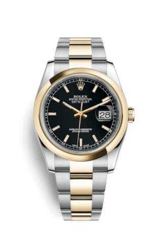 Rolex - 116203-0126  Datejust 36 Rolesor Yellow Domed / Oyster / Black