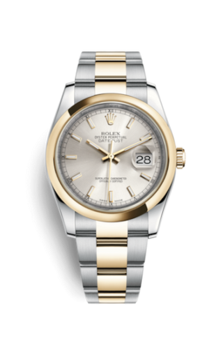 Rolex - 116203-0131  Datejust 36 Rolesor Yellow Domed / Oyster / Silver