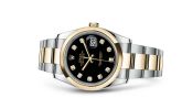 Rolex - 116203-0133  Datejust 36 Rolesor Yellow Domed / Oyster / Black Diamond