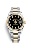 Rolex Datejust 36 Rolesor Yellow Domed / Oyster / Silver Diamond (116203-0133)