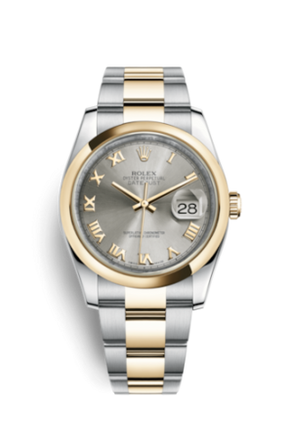 Rolex - 116203-0137  Datejust 36 Rolesor Yellow Domed / Oyster / Steel Roman