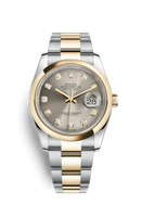 Rolex Datejust 36 Rolesor Yellow Domed / Jubilee / Brown MOP (116203-0138)