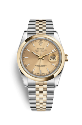 Rolex - 116203-0142  Datejust 36 Rolesor Yellow Domed / Jubilee / Champagne