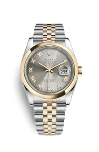 Rolex - 116203-0145  Datejust 36 Rolesor Yellow Domed / Jubilee / Steel Roman