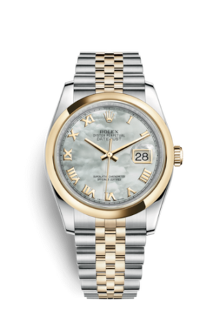 Rolex - 116203-0164  Datejust 36 Rolesor Yellow Domed / Jubilee / MOP Roman