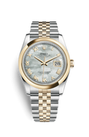 Rolex Datejust 36 Rolesor Yellow Domed / Jubilee / White (116203-0164)