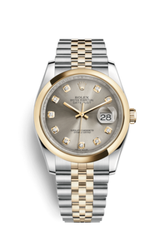 Rolex - 116203-0169  Datejust 36 Rolesor Yellow Domed / Jubilee / Steel Diamonds