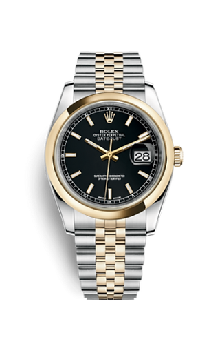 Rolex - 116203-0174  Datejust 36 Rolesor Yellow Domed / Jubilee / Black