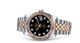 Rolex - 116231-0056  Datejust 36 Rolesor Everose Fluted / Jubilee / Black Diamonds