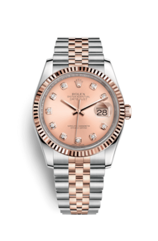 Rolex - 116231-0057  Datejust 36 Rolesor Everose Fluted / Jubilee / Pink Diamonds