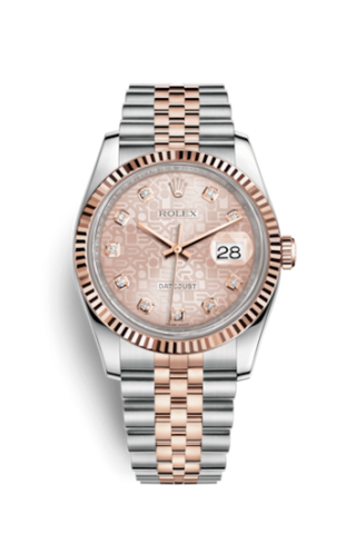 Rolex - 116231-0058  Datejust 36 Rolesor Everose Fluted / Jubilee / Pink Computer