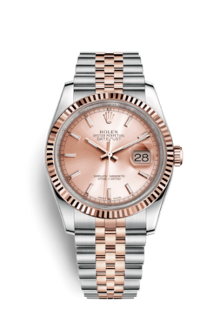 Rolex - 116231-0062  Datejust 36 Rolesor Everose Fluted / Jubilee / Pink