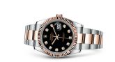 Rolex - 116231-0071  Datejust 36 Rolesor Everose Fluted / Oyster / Black Diamond