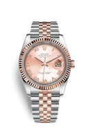 Rolex Datejust 36 Rolesor Everose Fluted / Jubilee / Black Arabic (116231-0089)