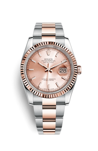 Rolex - 116231-0096  Datejust 36 Rolesor Everose Fluted / Oyster / Pink