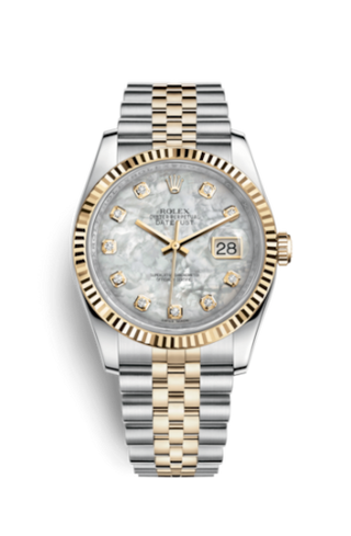 Rolex - 116233-0152  Datejust 36 Rolesor Yellow Fluted / Jubilee / MOP