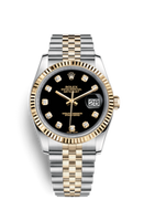 Rolex Datejust 36 Rolesor Yellow Fluted / Oyster / Silver Computer (116233-0158)