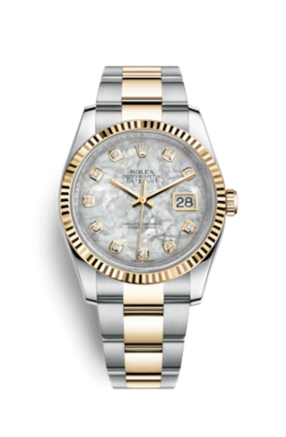 Rolex - 116233-0167  Datejust 36 Rolesor Yellow Fluted / Oyster / MOP