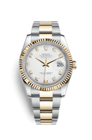 Rolex Datejust 36 Yellow Gold Fluted / Jubilee / Silver Diamonds (116233-0174)