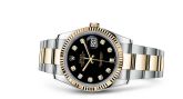 Rolex - 116233-0175  Datejust 36 Rolesor Yellow Fluted / Oyster / Black Diamond