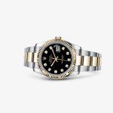 Rolex - 116233-0175  Datejust 36 Rolesor Yellow Fluted / Oyster / Black Diamond