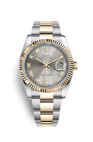 Rolex - 116233-0180  Datejust 36 Rolesor Yellow Fluted / Oyster / Steel Roman