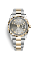 Rolex Datejust 36 Stainless Steel Diamond / Oyster / Black Roman (116233-0180)