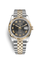 Rolex Datejust 36 Stainless Steel / Yellow Gold / Fluted / Silver Roman Diamond / Jubilee (116233-0198)