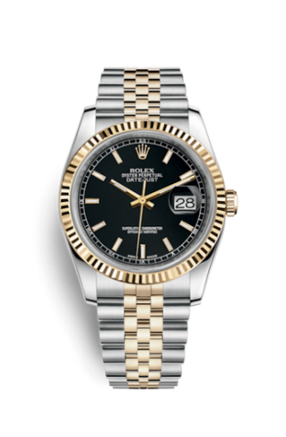 Rolex - 116233-0199  Datejust 36 Rolesor Yellow Fluted / Jubilee / Black