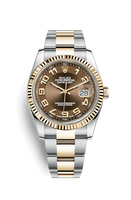 Rolex Datejust 36 Stainless Steel / Yellow Gold / Fluted / Champagne Diamond / Oyster (116233-0220)