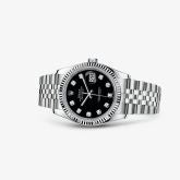 Rolex - 116234-0083  Datejust 36 Stainless Steel Fluted / Jubilee / Black Diamond