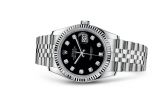 Rolex - 116234-0083  Datejust 36 Stainless Steel Fluted / Jubilee / Black Diamond