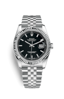 Rolex Datejust 36 Stainless Steel Fluted / Jubilee / Black Diamond (116234-0085)