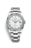 Rolex Datejust 36 Stainless Steel Fluted / Jubilee / Silver Diamond (116234-0090)