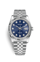 Rolex Datejust 36 Stainless Steel Fluted / Oyster  / Blue Computer (116234-0110)