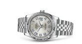 Rolex - 116234-0115  Datejust 36 Stainless Steel Fluted / Jubilee / Silver Arabic