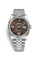 Rolex  Datejust 36 Stainless Steel Fluted / Oyster / Silver Computer (116234-0116)