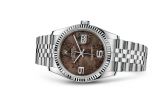 Rolex - 116234-0116  Datejust 36 Stainless Steel Fluted / Jubilee / Chocolate Floral