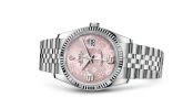 Rolex - 116234-0117  Datejust 36 Stainless Steel Fluted / Jubilee / Pink Floral