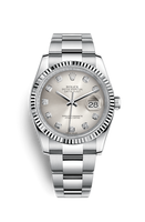 Rolex Datejust 36 Stainless Steel Fluted / Oyster / Chocolate Floral (116234-0136)